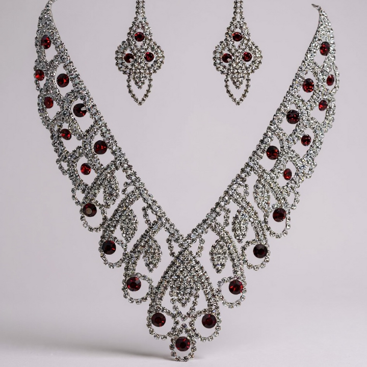 Bridal Necklace and Earrings Display