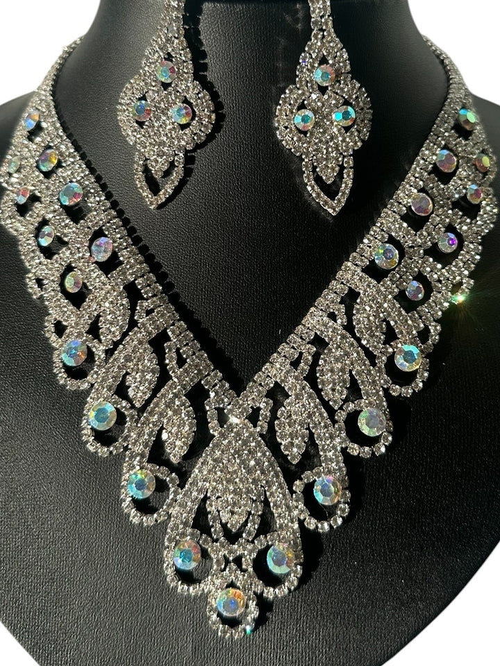 Radiant Crystal Choker Close-Up Sparkle