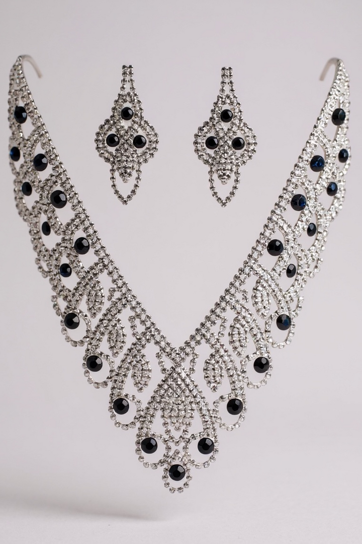 Pierced Drop Earrings Close-Up View