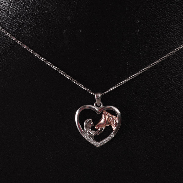 Elegance Radiance Silver Necklace showcasing rhodium-plated sterling silver design