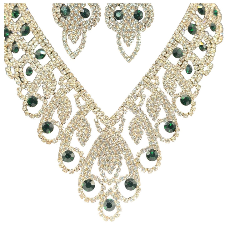 Elegant Evening Necklace and Earrings Combo
