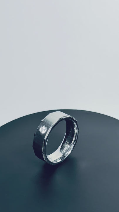Frost Mark Ring Worn on Hand