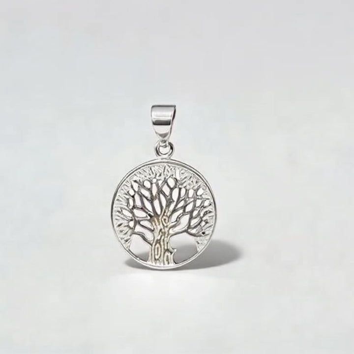Close-up highlighting detailed tree of life design