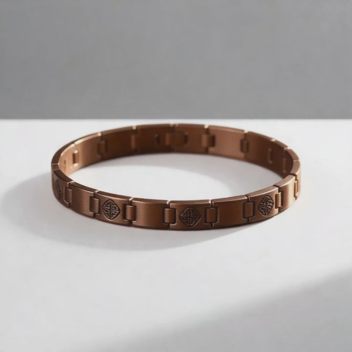 Gents Sterling Silver Celtic Magnetic Bracelet