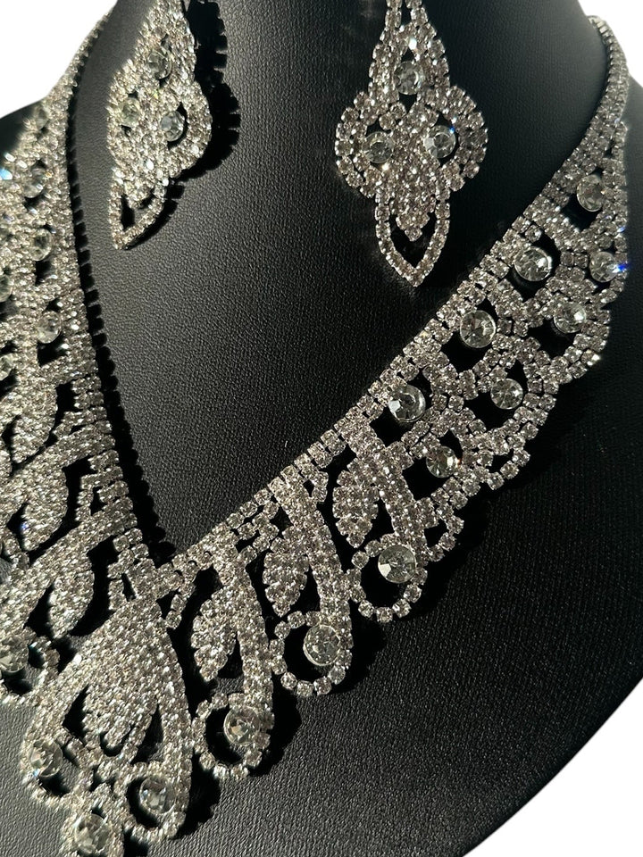 Rhodium Plated Jewellery for Evening Wear