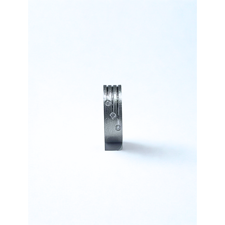 Shadow Arc Ring Worn on Hand