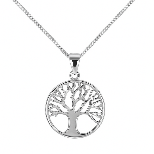 Enchanted Tree of Life Pendant full view in sterling silver